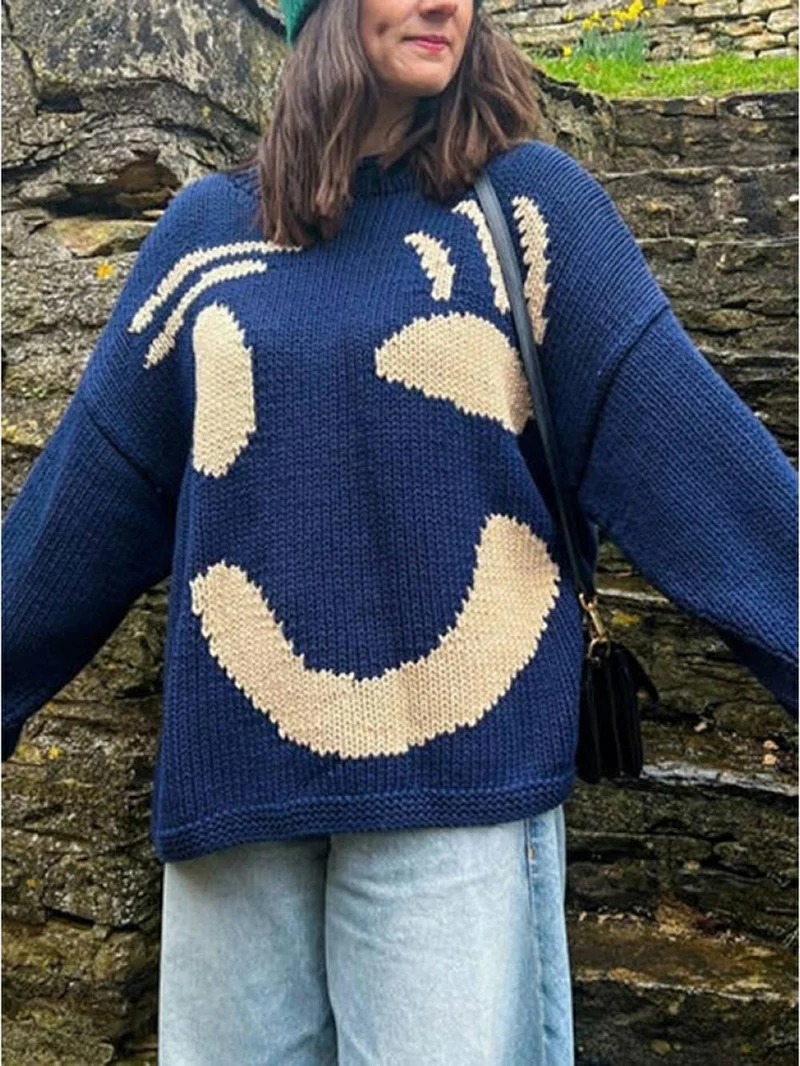 Fröhlicher Sonntag Wohlfühl-Strickpullover