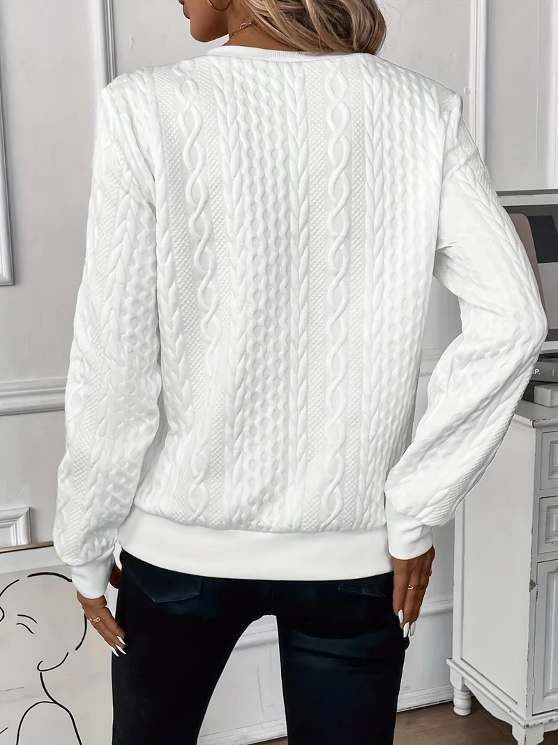 Elysha™ - Texturiertes Quarter-Zip Pullover