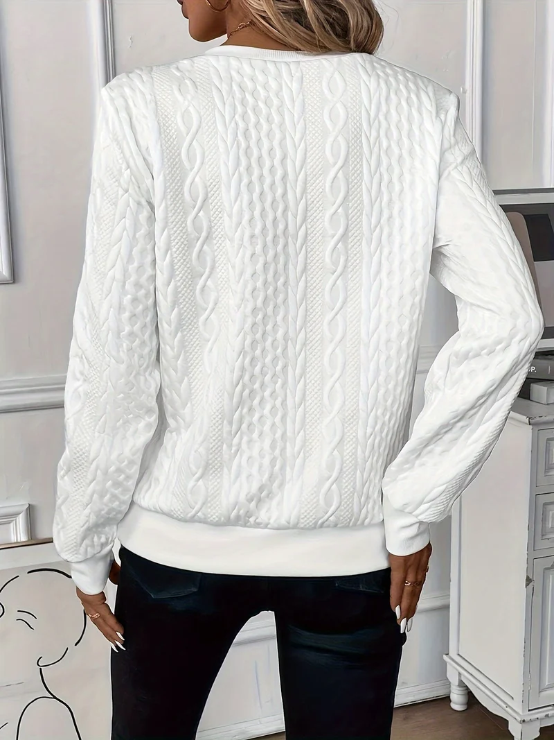 Elysha™ - Texturiertes Quarter-Zip Pullover