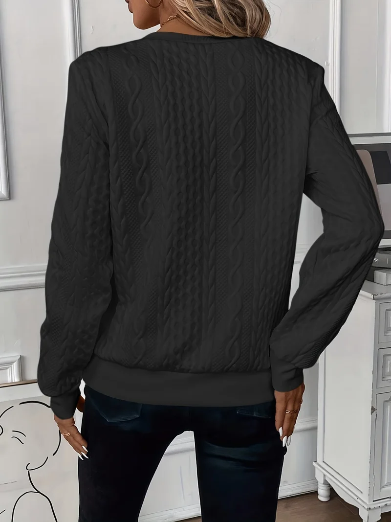 Elysha™ - Texturiertes Quarter-Zip Pullover