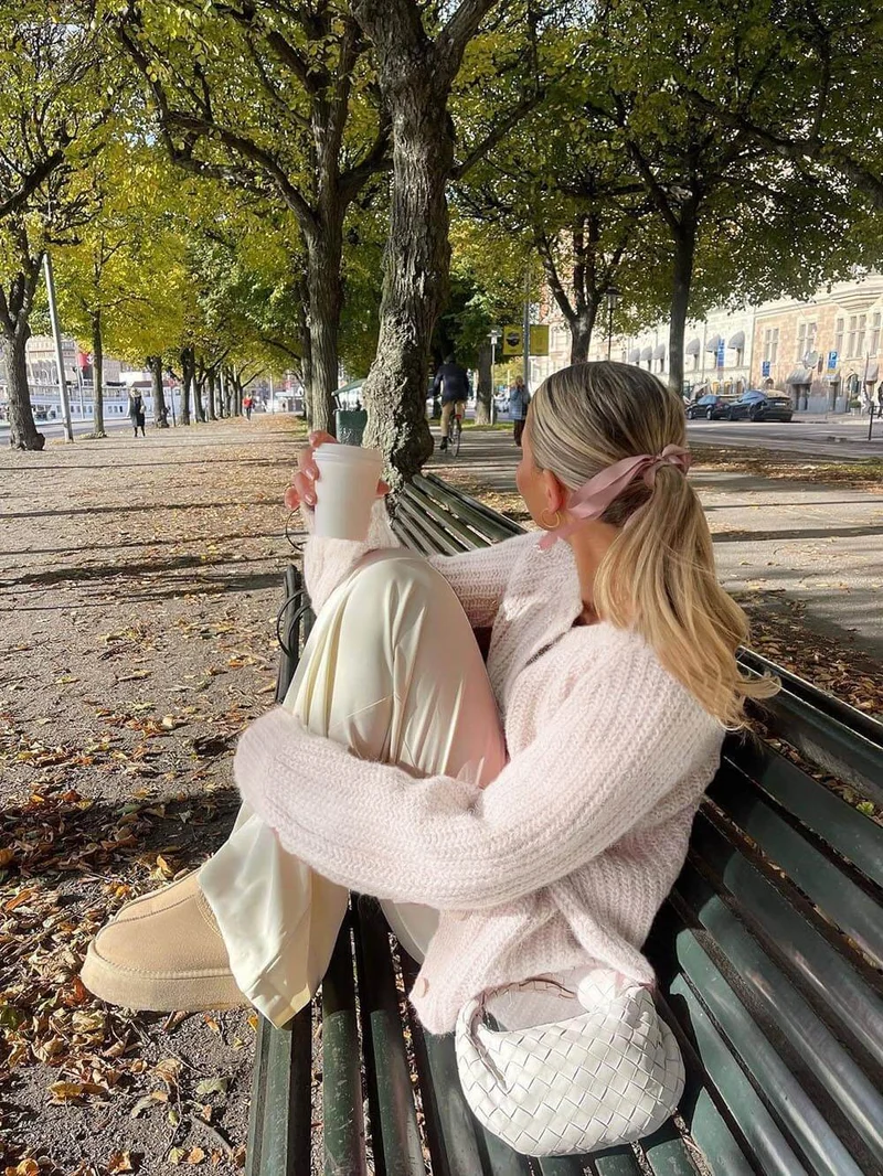 Lässiger Stil Lockere Einfarbige Langarm-Cardigan