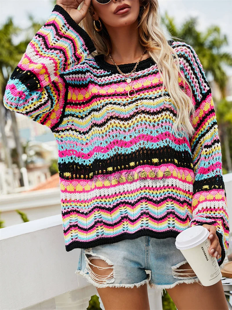 Langer Wochenendpullover