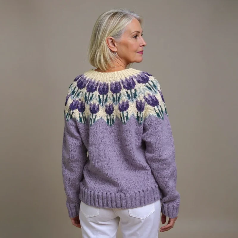 Matilda | Vintage Isländische Strickjacke