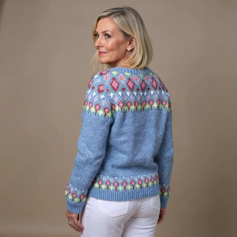 Quenne | Vintage Isländische Strickjacke
