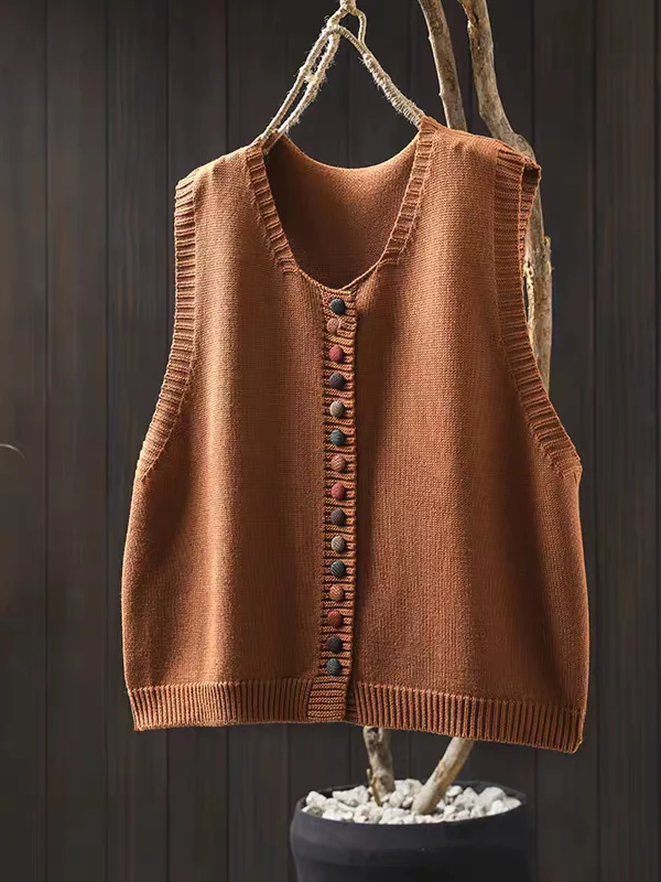 Rosalie | Strickweste mit Knöpfen