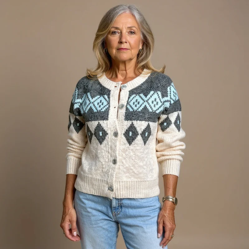 Annie | Vintage Isländische Strickjacke