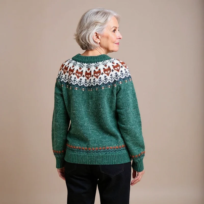 Carolina | Vintage Isländische Strickjacke