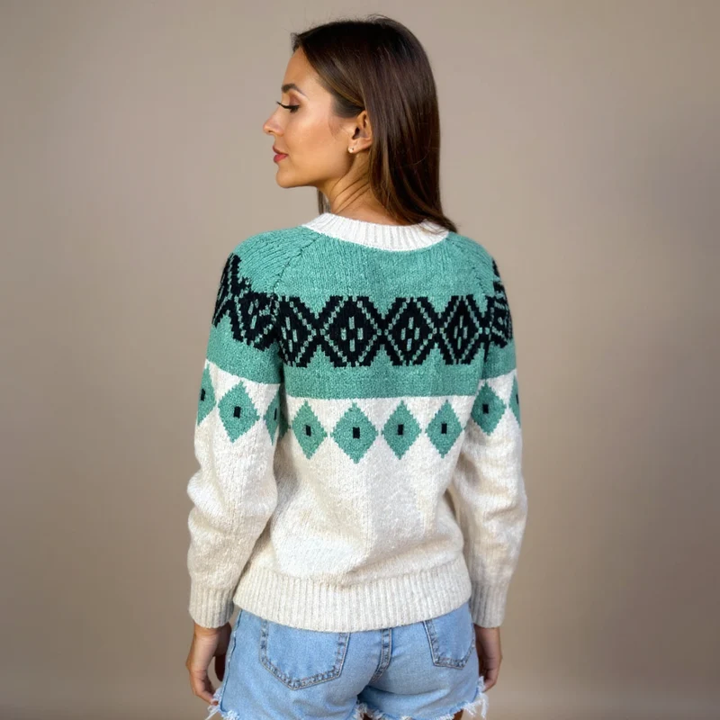 Allison | Vintage Isländische Strickjacke