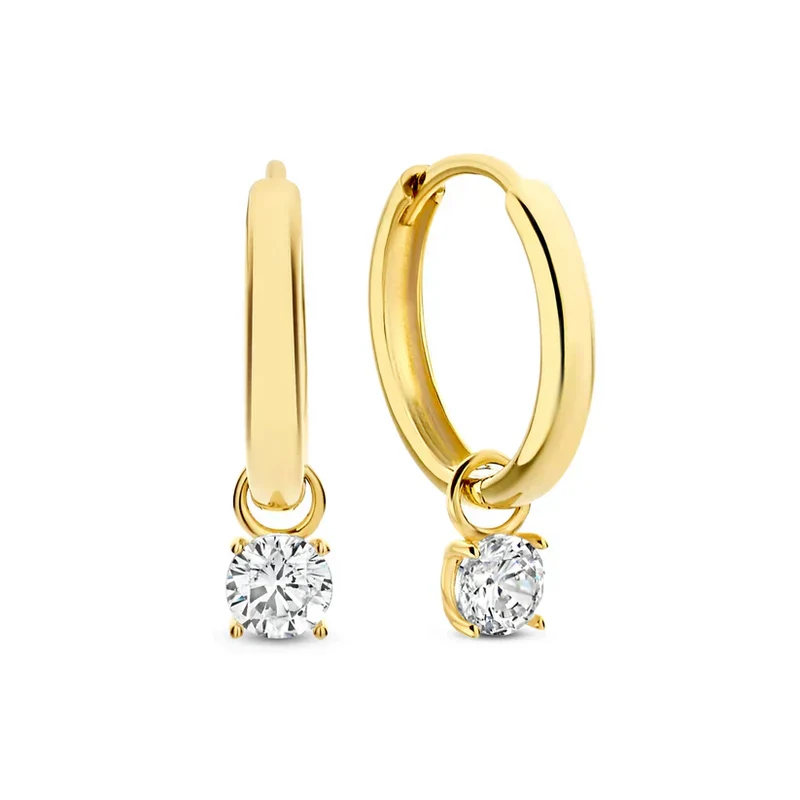 Ottilia® | de Lune Stein-Ohrringe Set Gold