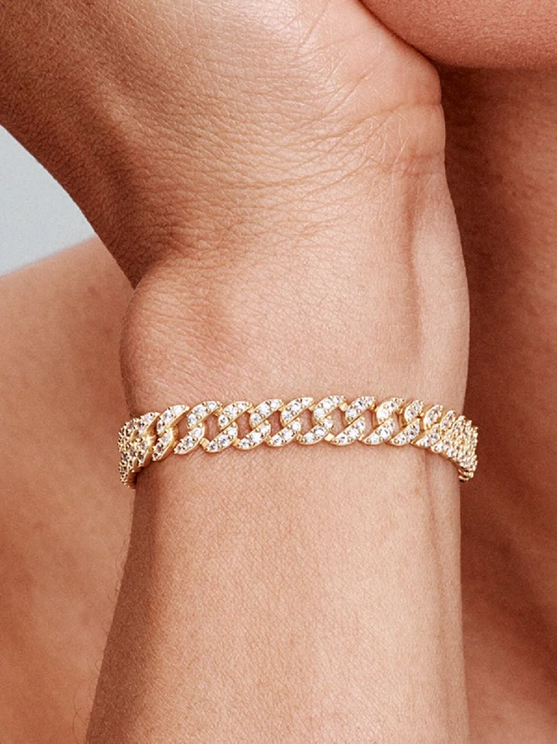 Hannelora® | Kubanisches Armband | Gold
