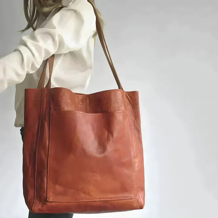 Elsbetha® | Klassische Leder Schultertasche