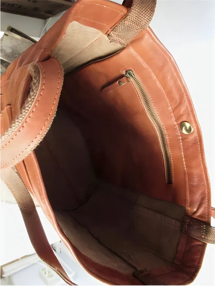 Elsbetha® | Klassische Leder Schultertasche