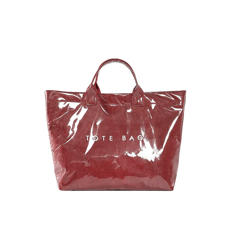 Edelinde® | Tote Tasche mit Zeitungsdruck