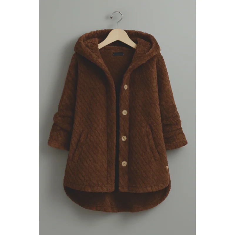 Natascha® | Button-Down Kapuzenjacke