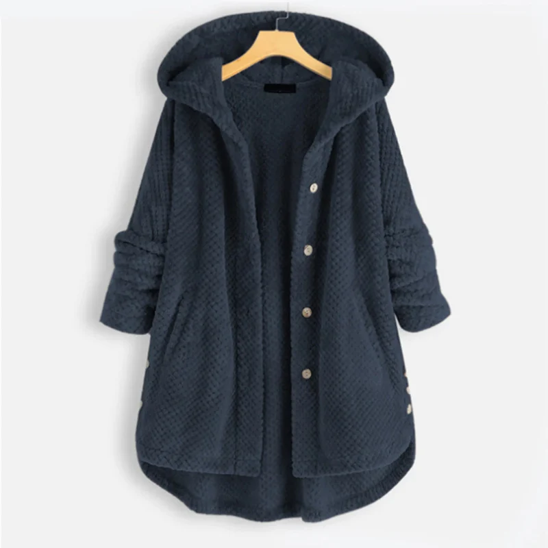Petra-Marie® | Button-Down Kapuzenjacke
