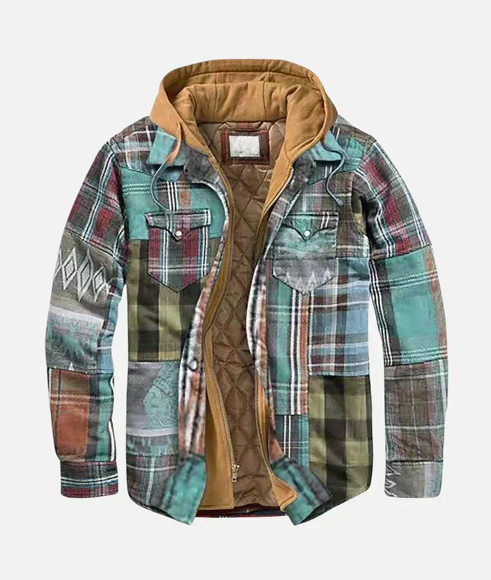 Ludwig® | Karierte Patchworkjacke
