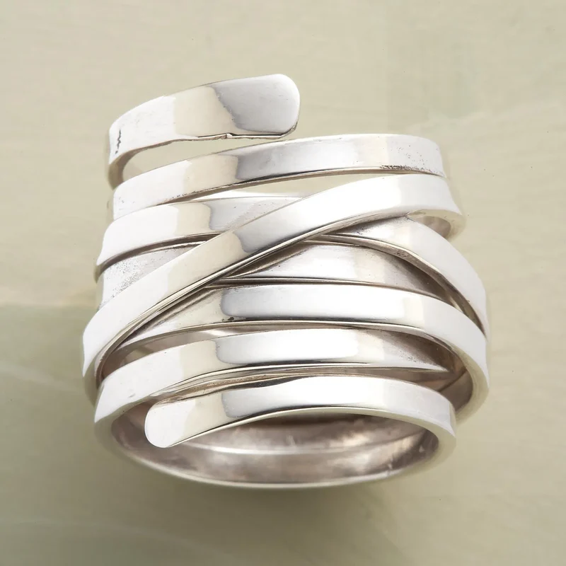Rosina® | Vintage Dicke Schicht Silberring