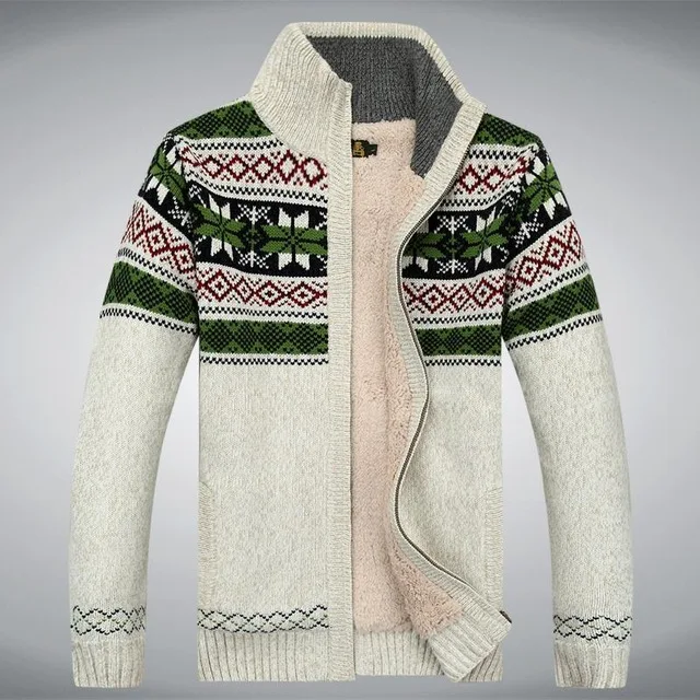 Logan | Vintage Strickjacke mit Reißverschluss