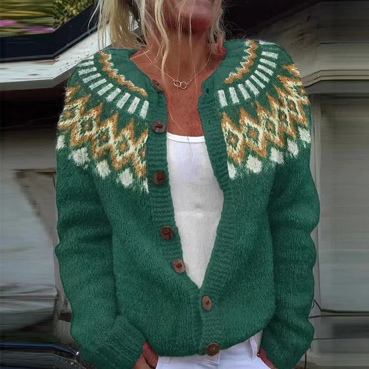 Natalia | Vintage Isländische Strickjacke
