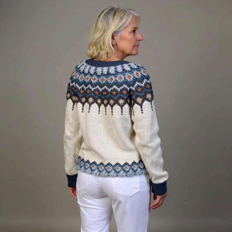 Kylie | Vintage Isländische Strickjacke