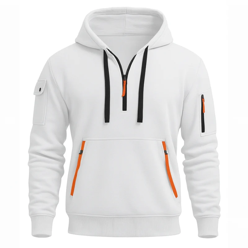 Halfzip Hoodie für Herren – entspannter und stylischer Freizeitpullover