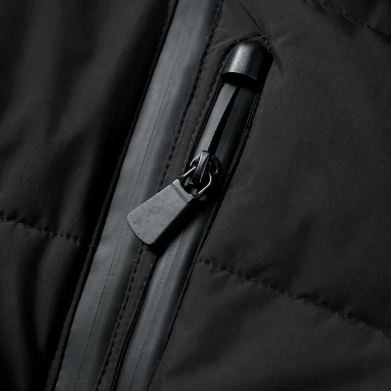 Pufferjacke mit Gürtel und Kapuze für Damen – Wasserabweisender Wintermantel mit hohem Kragen und verstellbaren Bündchen
