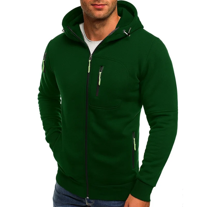 Herren-Kapuzenpullover mit Reißverschluss – Freizeitstil und sportliche Aktivitäten