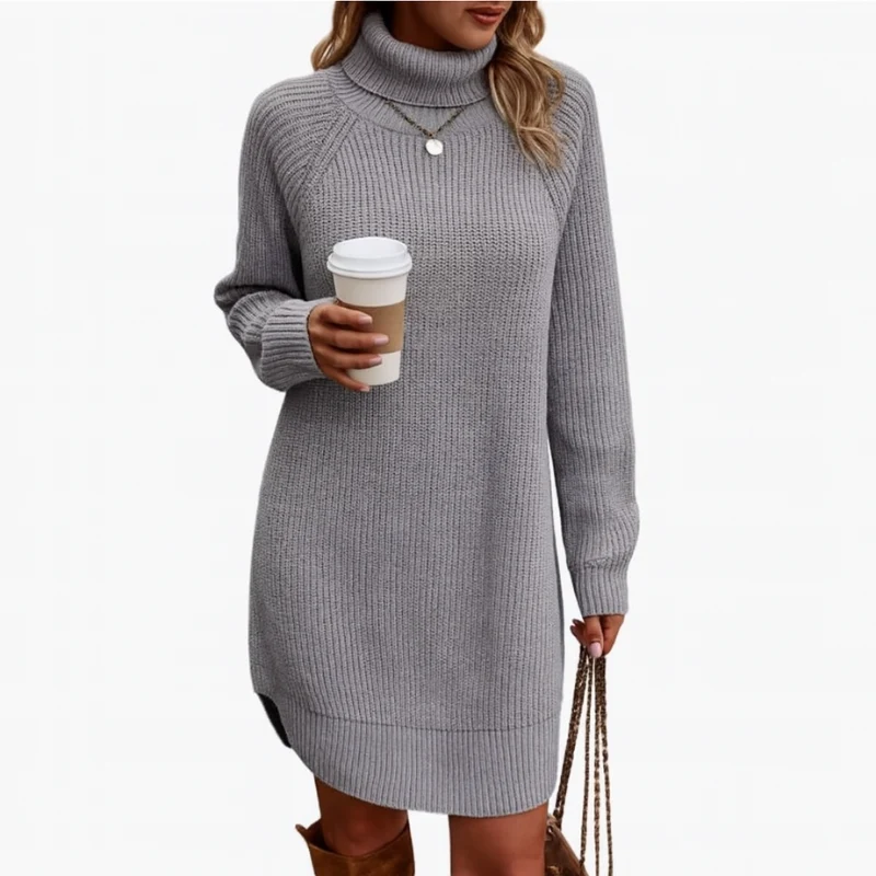 Elegantes Strickkleid Damen Lang – Warm und Vielseitig für Winter und Besondere Anlässe