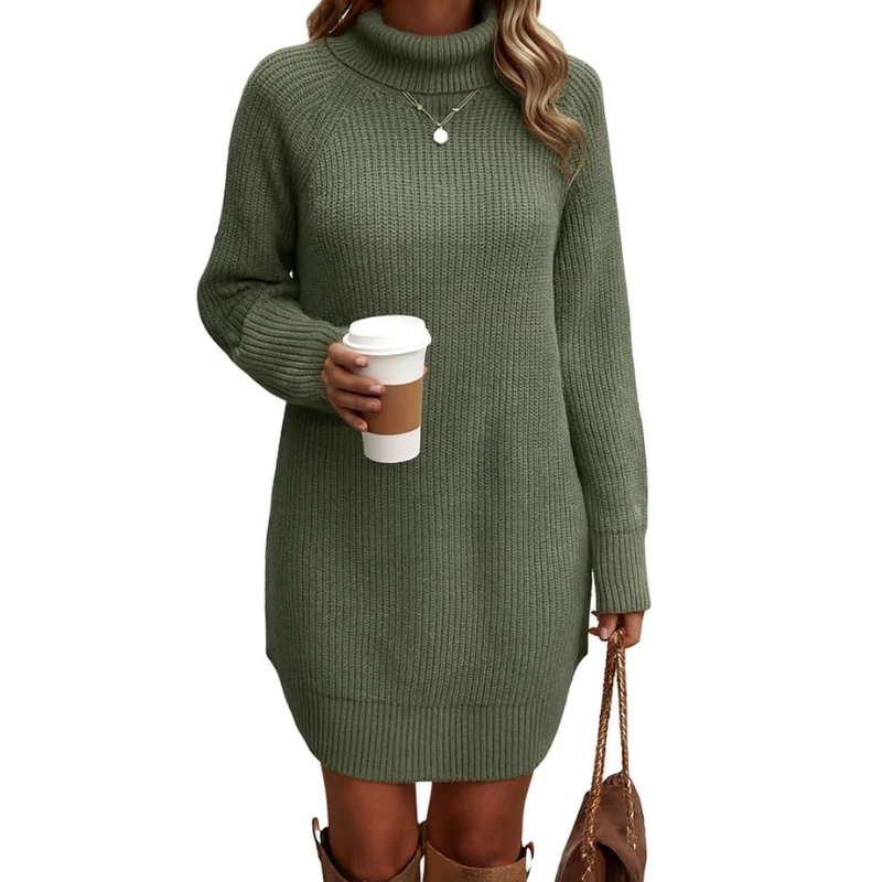 Elegantes Strickkleid Damen Lang – Warm und Vielseitig für Winter und Besondere Anlässe