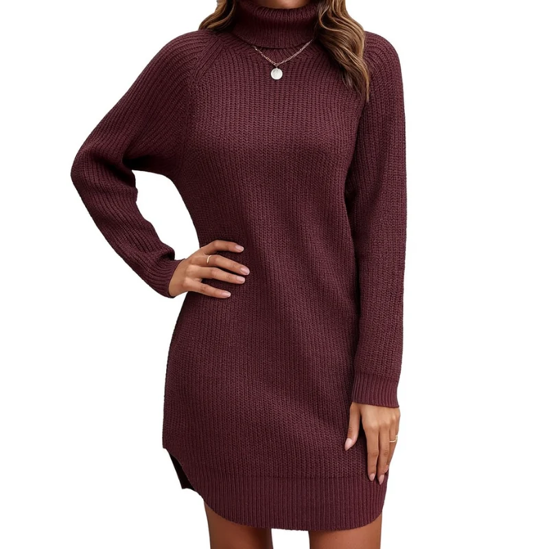 Elegantes Strickkleid Damen Lang – Warm und Vielseitig für Winter und Besondere Anlässe