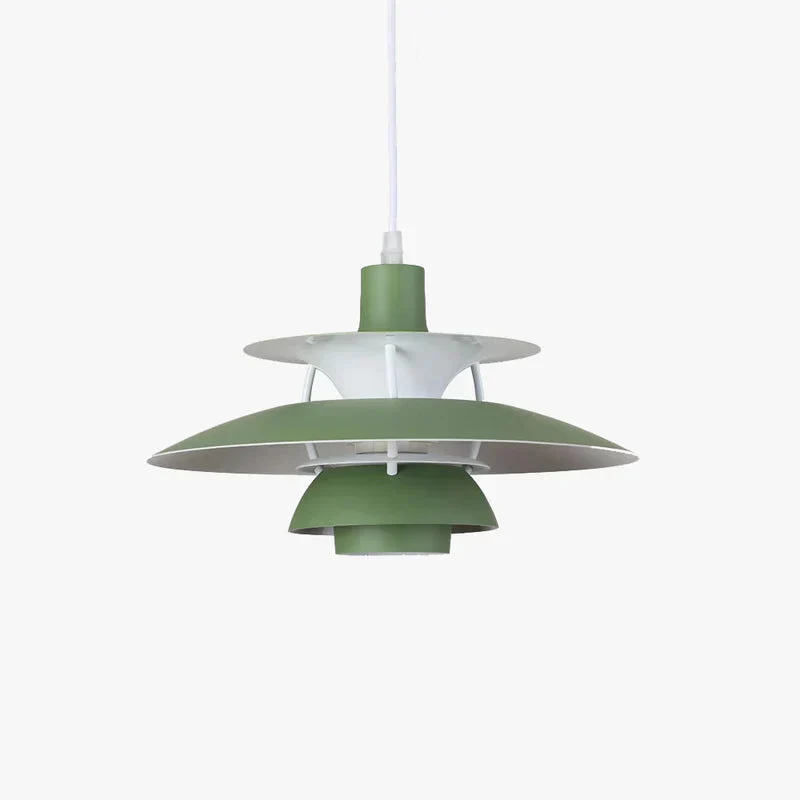 Moderne LED-Hängelampe in Farbenfrohem Metalldesign für Esstisch und Wohnbereiche – Energiesparend, E27 Fassung