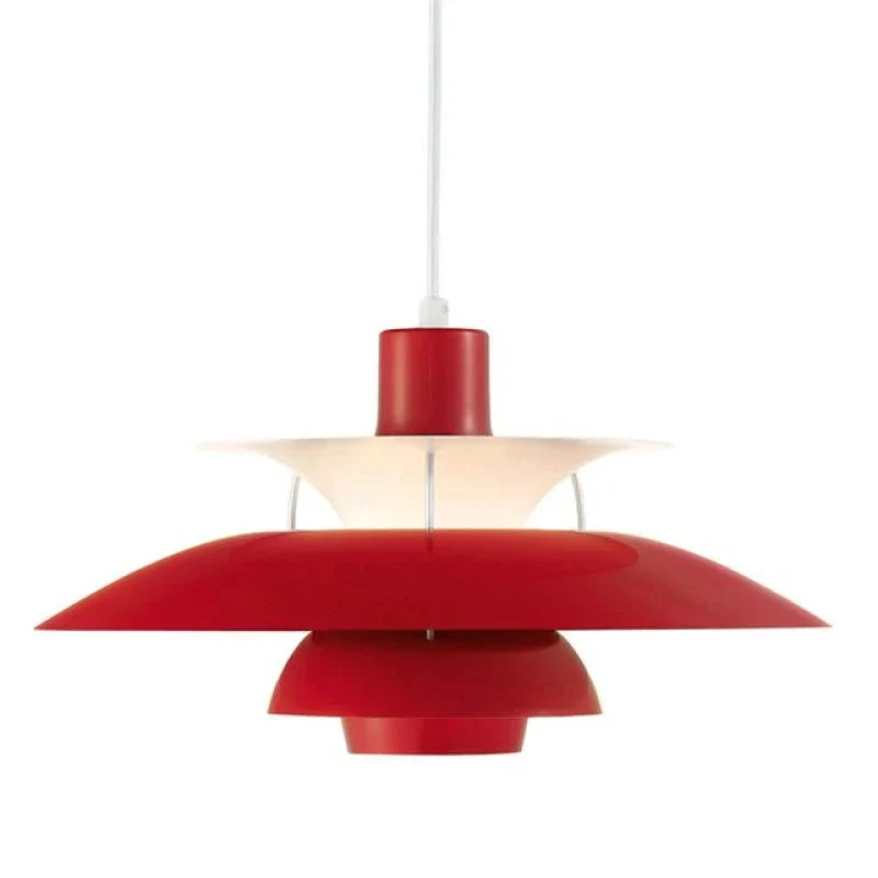 Moderne LED-Hängelampe in Farbenfrohem Metalldesign für Esstisch und Wohnbereiche – Energiesparend, E27 Fassung