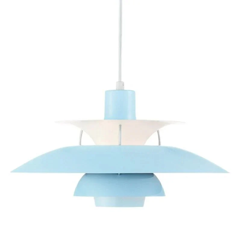 Moderne LED-Hängelampe in Farbenfrohem Metalldesign für Esstisch und Wohnbereiche – Energiesparend, E27 Fassung