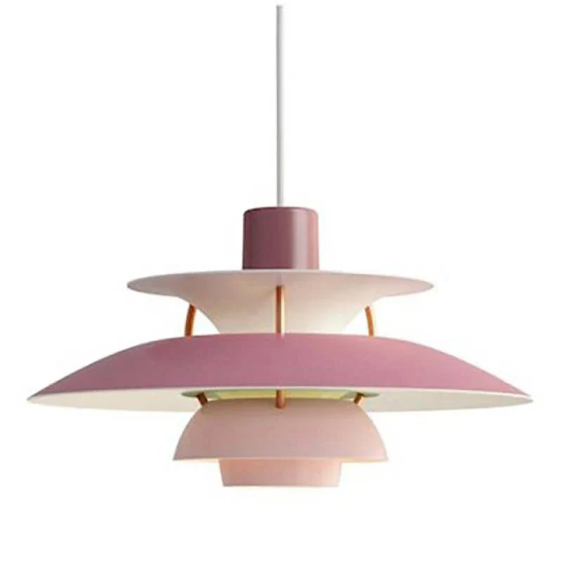 Moderne LED-Hängelampe in Farbenfrohem Metalldesign für Esstisch und Wohnbereiche – Energiesparend, E27 Fassung