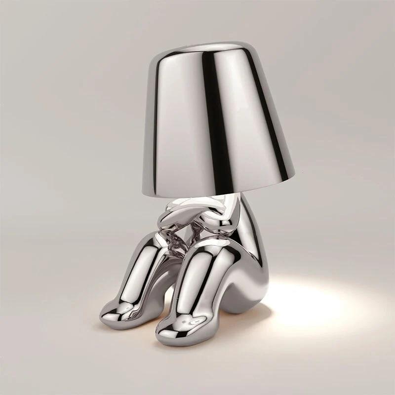 Stilvolle Tischlampe mit Warmem Licht – Modernes Design für Wohnzimmer und Schlafzimmer, Wiederaufladbar und Dimmbar