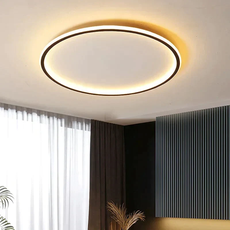 Moderne Runde LED-Deckenleuchte im Skandinavischen Stil für Wohnzimmer – Gleichmäßige Beleuchtung, 20-60 cm Durchmesser