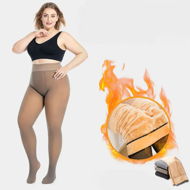 High-Waist-Fleece-Tights für Damen – Perfekt für Kalte Tage