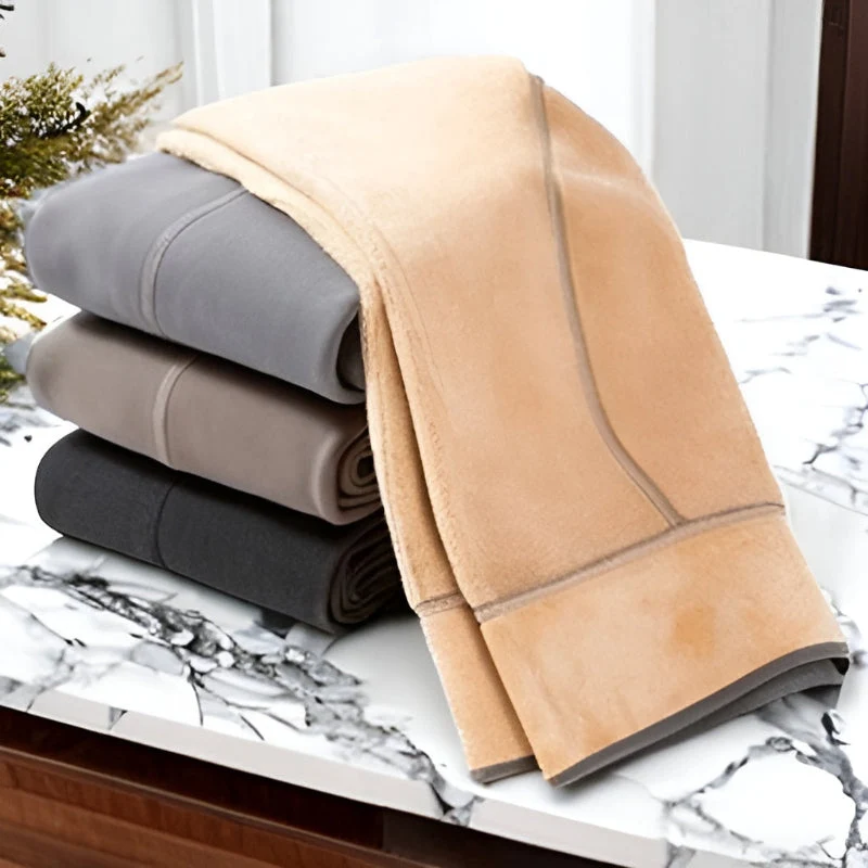 High-Waist-Fleece-Tights für Damen – Perfekt für Kalte Tage