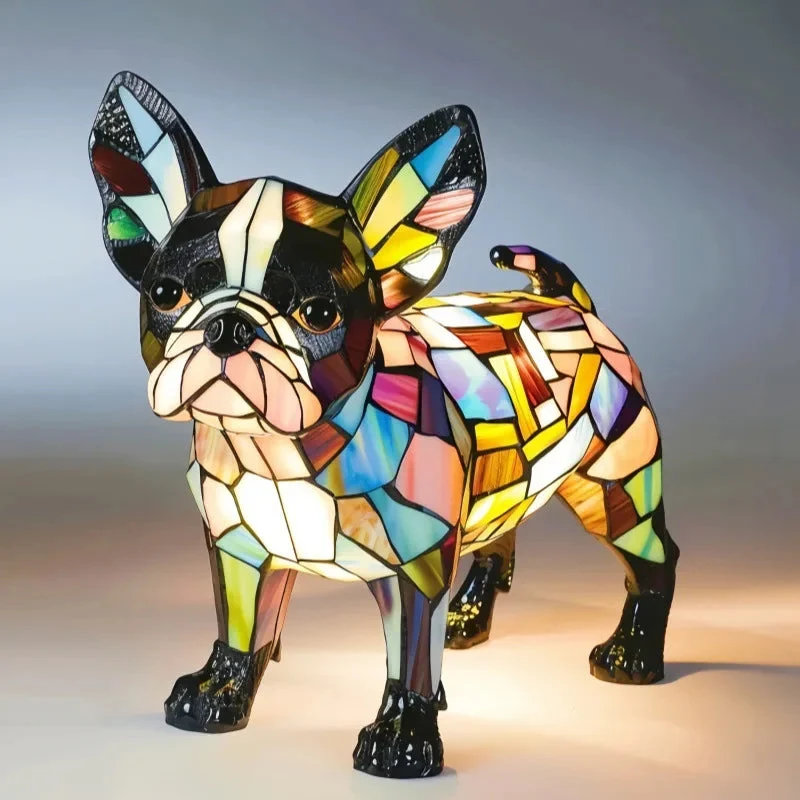 Barkside Lampe mit Bostoner Charme – Nachttischlampe für stilvolle Beleuchtung, 17 cm x 17 cm