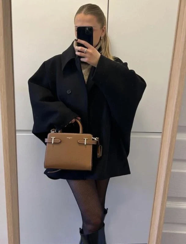 Oversize Wintermantel für Damen mit Knöpfen – raffinierter Schnitt für Alltag und Freizeit
