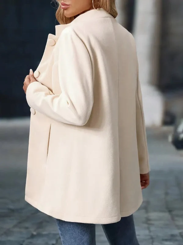 Eleganter Damen Wintermantel mit Knopfverschluss – warme Mäntel für kalte Tage