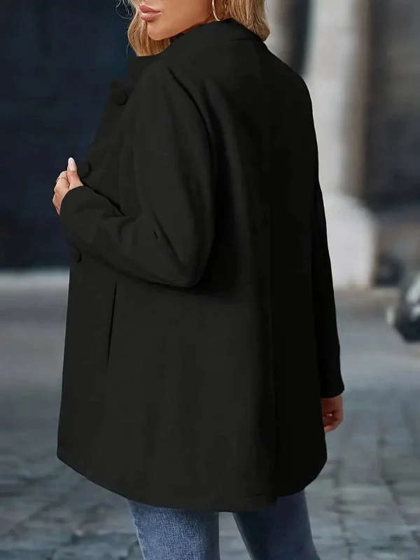Eleganter Damen Wintermantel mit Knopfverschluss – warme Mäntel für kalte Tage