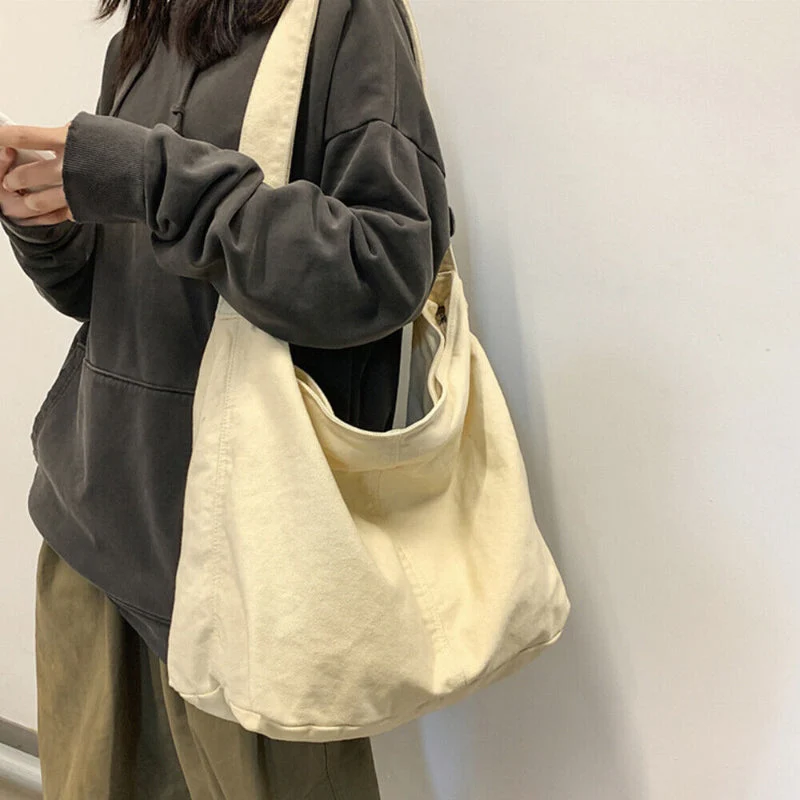 Geräumige Handtasche für Damen – Minimalistische Umhängetasche für Alltag und Freizeit, Schultergurt