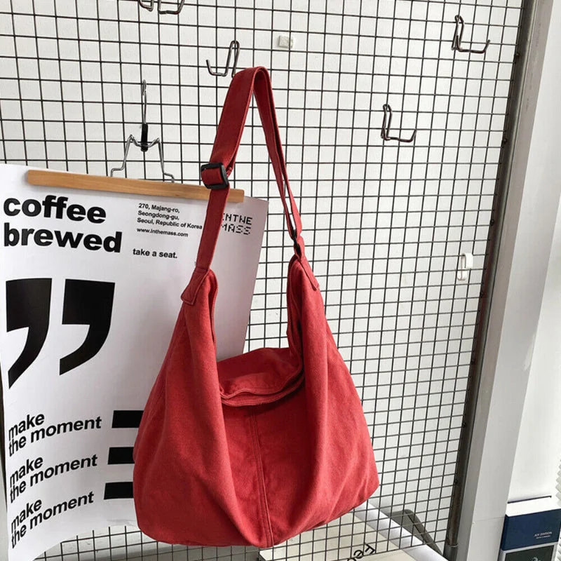Geräumige Handtasche für Damen – Minimalistische Umhängetasche für Alltag und Freizeit, Schultergurt