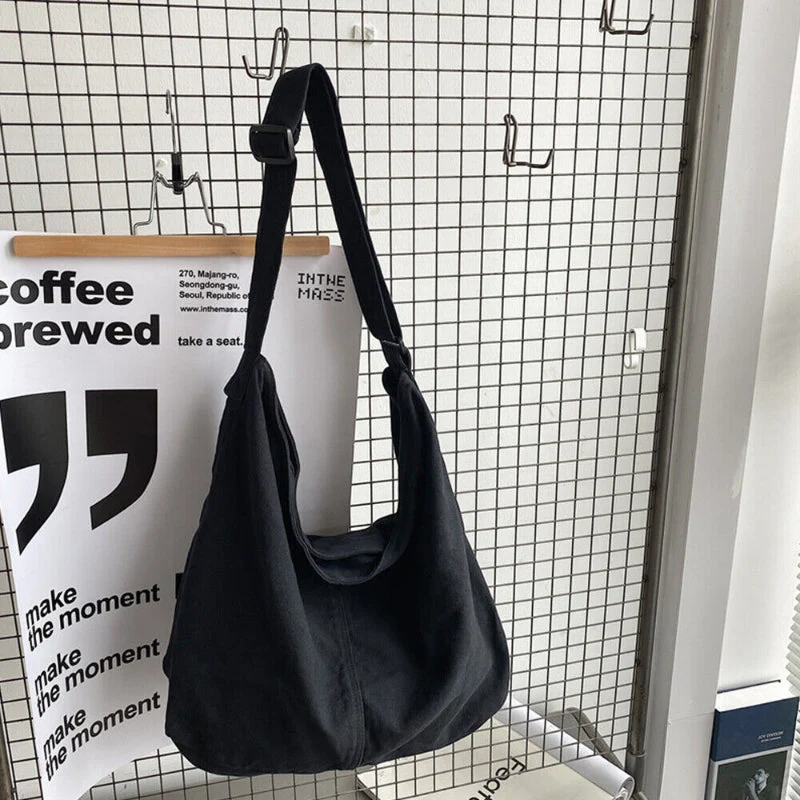 Geräumige Handtasche für Damen – Minimalistische Umhängetasche für Alltag und Freizeit, Schultergurt