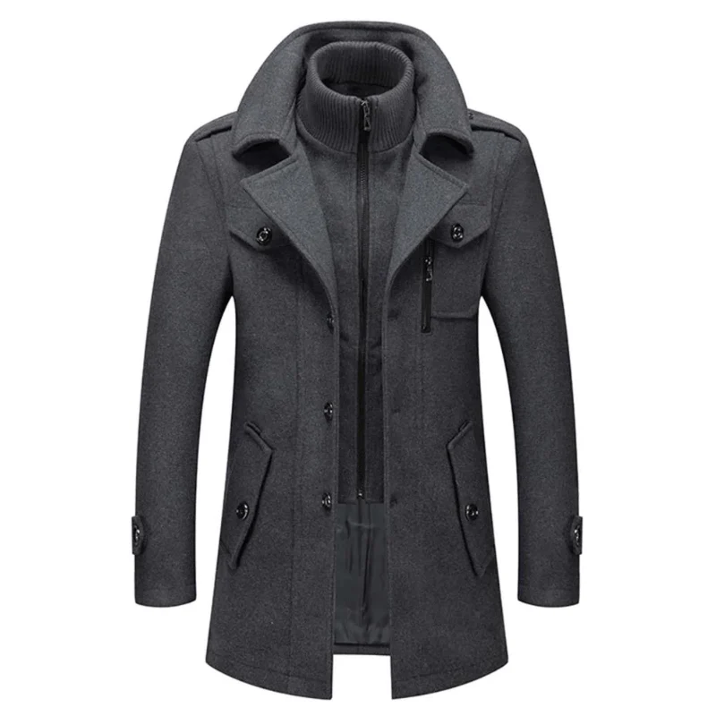 Zweiteilige Herren-Winterjacke mit isolierender Innenjacke – wasserabweisend, stylisch und warm