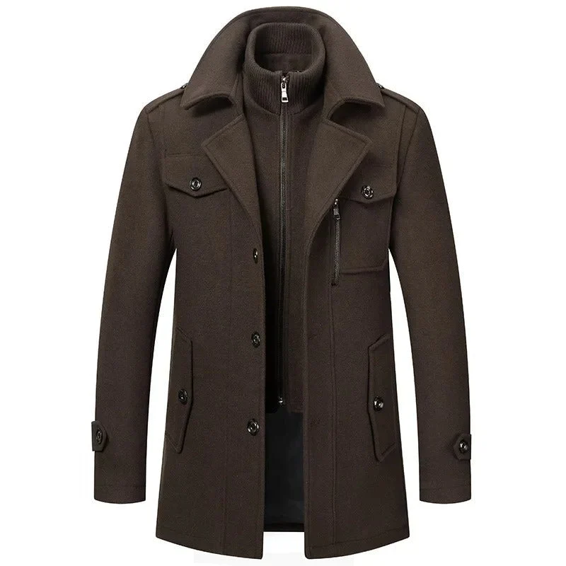 Zweiteilige Herren-Winterjacke mit isolierender Innenjacke – wasserabweisend, stylisch und warm