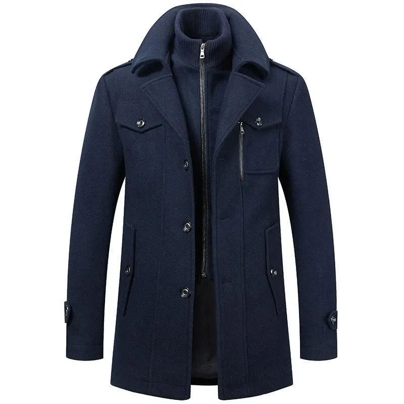Zweiteilige Herren-Winterjacke mit isolierender Innenjacke – wasserabweisend, stylisch und warm