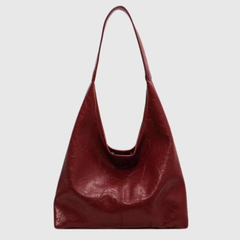 Halbrunde Umhängetasche Damen aus Kunstleder im Vintage-Look – Geräumige Crossbody Bag für Alltag und Ausgehen