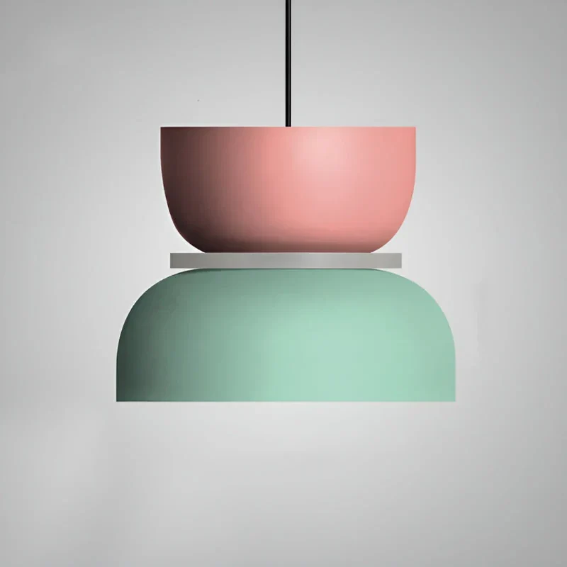 Bunte Glas-LED-Pendelleuchte für Esstisch und Wohnzimmer – Modernes Design, energieeffizient